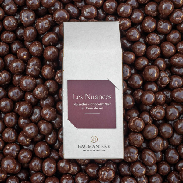 Les Nuances-Noisettes chocolat noir / fleur de sel